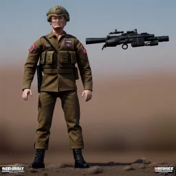 G.I. Joe toy doll army soldier Donald Trump face, guns ,boots, helmet