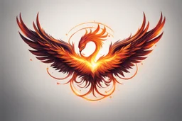 Phoenix like infinity logo