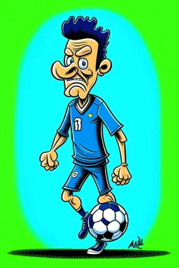 Anthony Gordon English soccer player cartoon 2d