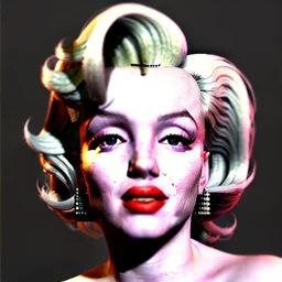 Realistic image portrait, Marylin Monroe, highly detailed, concept art, unreal engine 5, ray tracing, RTX, lumen lighting, ultra detail, volumetric lighting, 3d, finely drawn, high definition, high resolution.