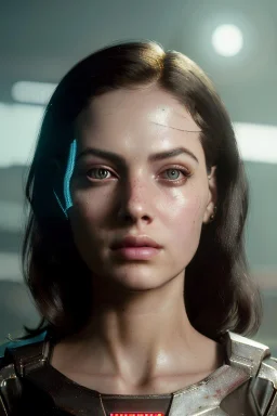 Ultra Realistic sci-fi scene, portrait, brunette woman, sweet Ava garner face, perfect iris, glow eyes, makeup. Aliens background, Retro sci-fi style, helmet, tight latex coat, fog, rain, soft color, highly detailed, unreal engine 5, ray tracing, RTX, lumen lighting, ultra detail, volumetric lighting, 3d, finely drawn, high definition, high resolution.