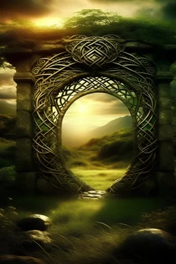 portal of dreams in Celtic environment