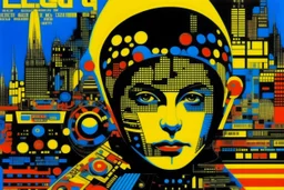 ALBUM COVER - DETROIT TECHNO RAVER EILEEN AGAR 8BIT