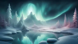 polar light in a Fantasy wonderland