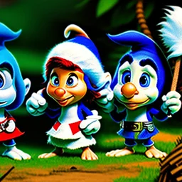 Castaway Smurfs