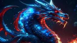 Powerfull Dragon 8K High Quality, Cosmic Astrology Background
