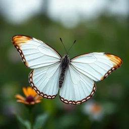 one butterfly, white back ground