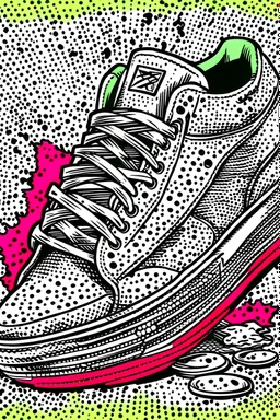 sneaker, comic style