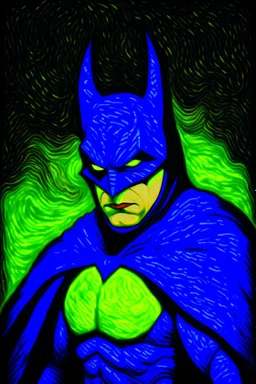 Batman as painted by Van Gogh