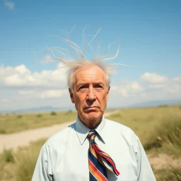 a very stupid man from America, he is so stupid that wind blows through his head
