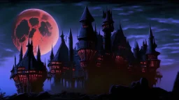castle at night