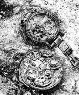 wristwatch death underwater detailed