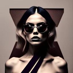 Album cover in minimalism brutal art shades fashion