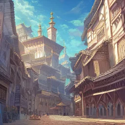 many buildings pueblo, greek, and islamic architecture under the earth