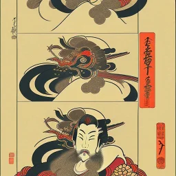 shop logos, Ukiyo-e japanese art