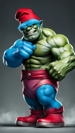 Papa Smurf hulk