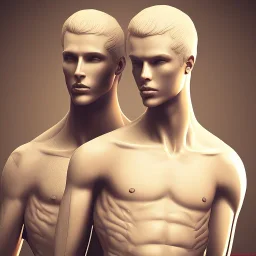 Two male lovers together, volumetric lighting, intricate details, realistic style