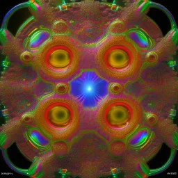  Ornament, Super-Resolution Microscopy,Technicolor, Beyond-Dimensional, Sonoluminescence, Iridescent, Citrine