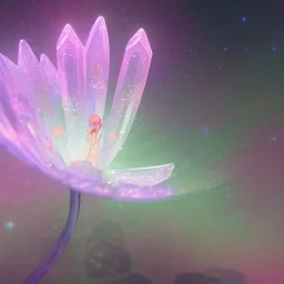 crystal subtle flower in a galactic ambiance beautiful fairy, transparent, delicate colors, in the foreground, full of details, smooth，soft light atmosphere, light effect，vaporwave colorful, concept art, smooth, extremely sharp detail, finely tuned detail, ultra high definition, 8 k, unreal engine 5, ultra sharp focus