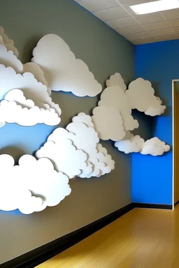 As giggling clouds shaped funny displays.