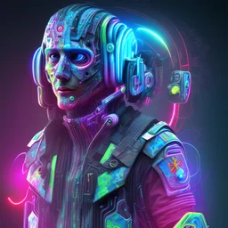 colorful modern bold camo illusion cyberpunk neon texture