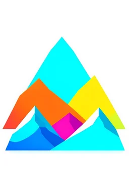 The logo indicates learning difficulties for children and combines it with mountains in a simple way and attractive colors