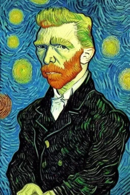 trump painted by Van Gogh