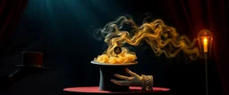 magician pulls a queen out of the hat