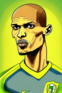 Fabinho Tavares Brazilian football player cartoon 2d