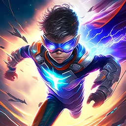 A superhero boy with infinite power and technology from the galactic race