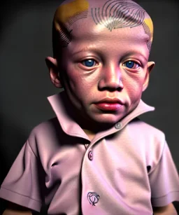 Pablo picasso toddler, full body, dramatic lighting, hyper realistic