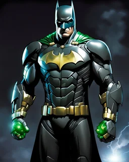Batman's Super IRONMAN armor, kryptonite powered, built by wayne enterprises, batman,