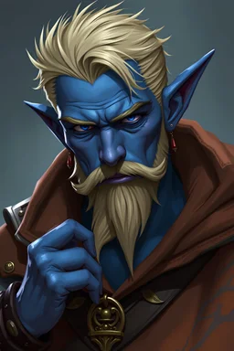 male blue tiefling