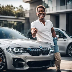 счастливый владелец бмв