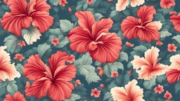 hibiscus floral pattern