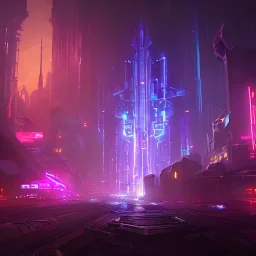 cyberpunk, landscape, GUITARS, cinematic, highly detailed, close up, 4k, deep colors, gold, fire, red, purple, dark, ethereal, utopia, apocalypse, from outer space