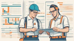 operators looking at a huge maintenance schedule