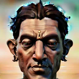 portrait Lord Shiva, meditation, third eye, universe, fourth dimension, fractal, realistic, 8k, high quality, extreme detail, symmetrical,