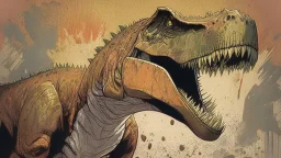 Dinosaur, T-rex, Comic style