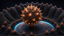 3D-rendered organics form, futuristic, fantasy, nuclear, geometrical shape, single colorful objects, fractal, abstract, scientific, Bose–Einstein condensate, quantum entanglement, friendly, beautiful, black background, octane render, 8k post-production, artstation: award-winning: atmospheric: commanding: fantastical: clarity: 16k: ultra quality: striking: brilliance: liquid medium: stunning colors: amazing depth; lens: f/8, 28mm