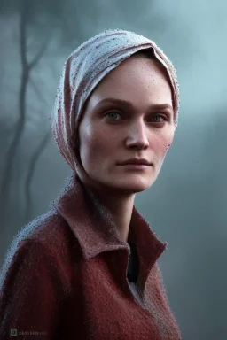 close up portrait of fog as wonderfull Diane Kruger woman hijab, fine detail, highly intricate, modern surrealism painting, defined cracks and breaks, high-quality, volumetric lighting, 8k, ultrahd, George Grie, Marco Escobedo, Igor Morski,Brian Froud, Howard Lyon, Selina French,