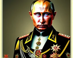 evil Russia president satan fangs Vladimir Putin,