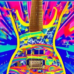 PEACE electric guitar PEACE psychedelic hippie trippy acid LSD PEACE GUITAR peacesign AMERICAN FLAG SUNGLASSES