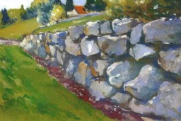 Stone wall, Lesser ury and konstantin korovin painting