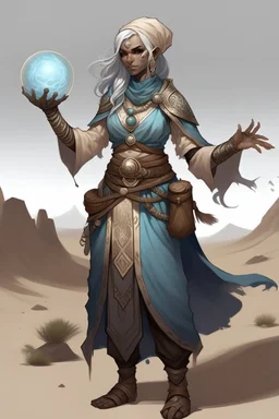 female desert earth genasi sorcerer dnd