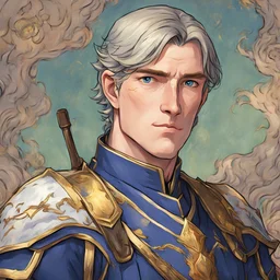 A Fire Emblem lord drawn by Van Gogh