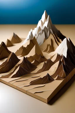 Mountains cardboard