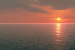 sunset over the sea by Roger Deakins