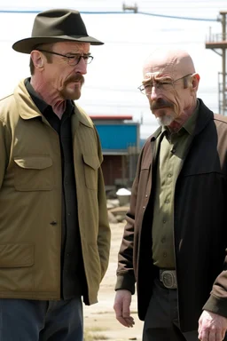 Walter White and Jesse Pink in the AMC walking dead universe.