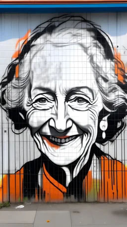 margaret atwood slightly smiling street art